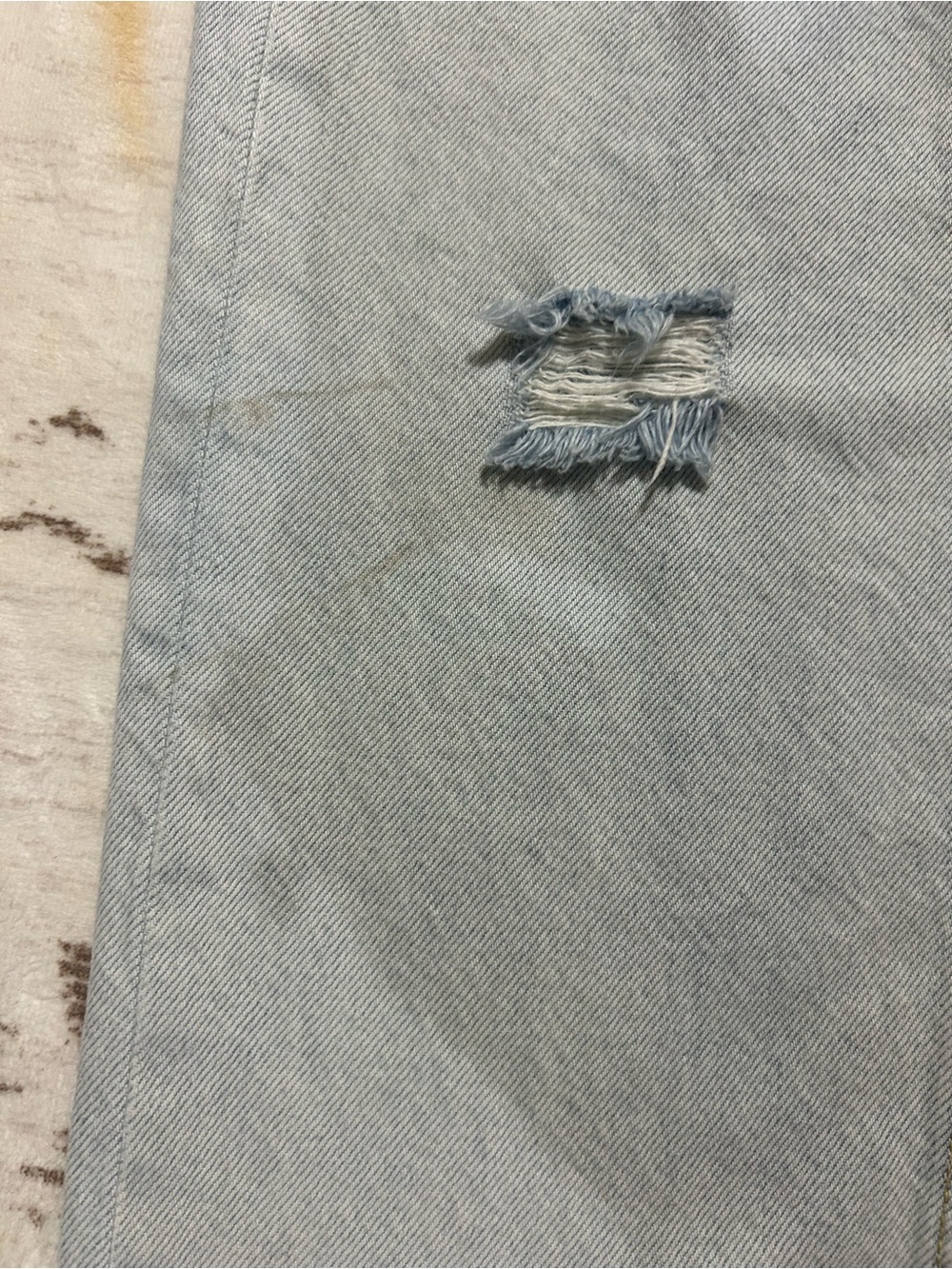 rag & bone Maya High Rise Slim Jeans 26 Light Wash Distressed Straight - Picture 12 of 12